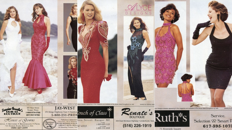 Illustration for article titled Sequins and Off-the-Shoulder Sleeves: All the Hottest Prom Looks of 1994, According to Seventeen